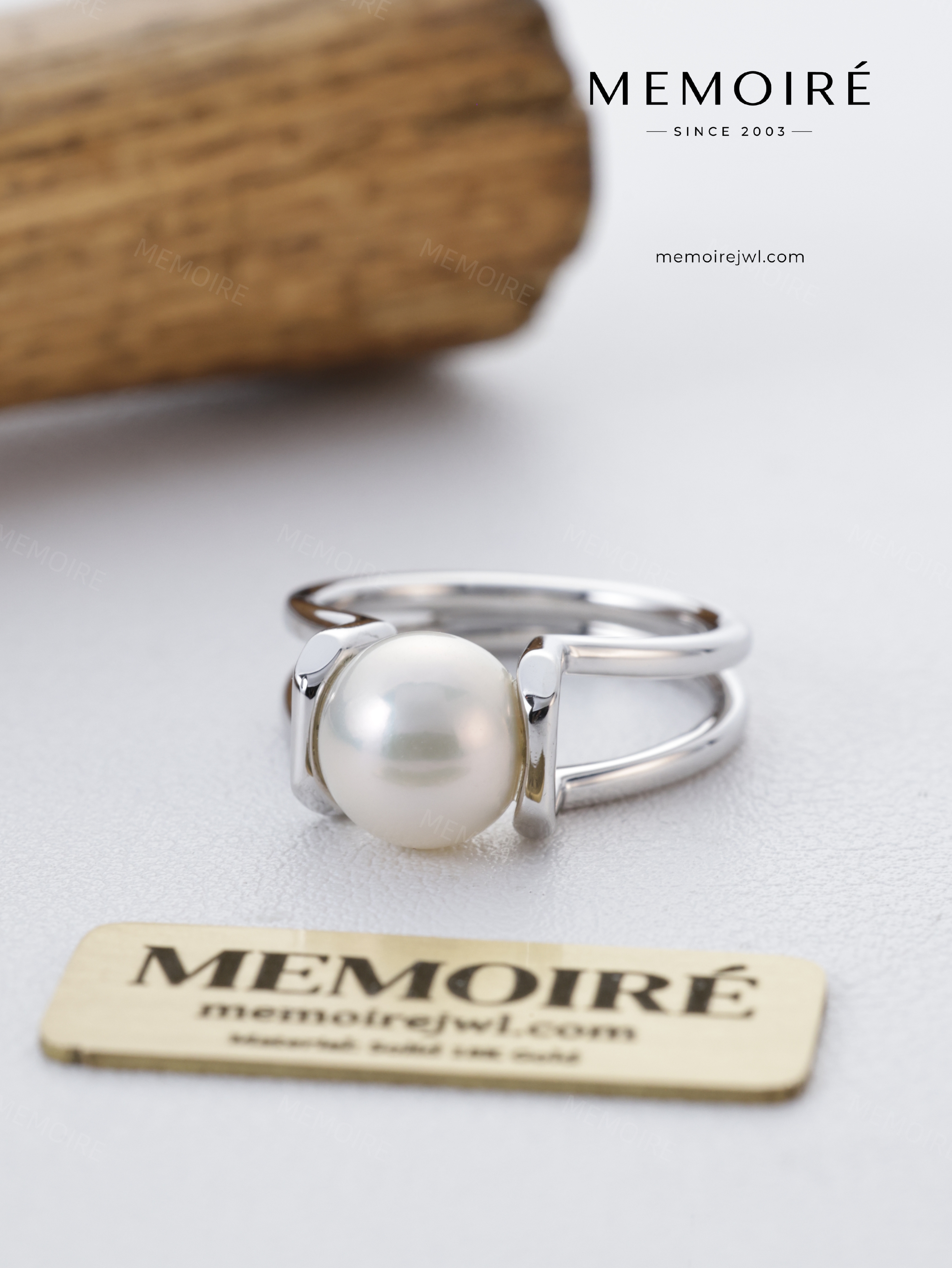 MEMOIRÉ S925 Sterling Silver Pearl Ring